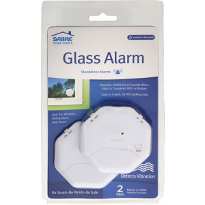 Sabre 80967 Window Glass Alarm with Low Battery Test Button