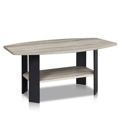 Oak Grey Finish Simple Design Coffee Table, Gray