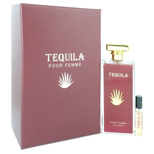 Tequila Pour Femme Red Perfume by Tequila Perfumes - 3.3 oz Eau De Parfum Spray + Free .17 oz Mini EDP Spray